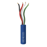Bolsa de 152 Metros /  Cable de Cobre / 4 x 22 AWG / Riser / Para Interior / Color Azul / Para Aplicaciones de Alarmas de Intrusión y Automatización