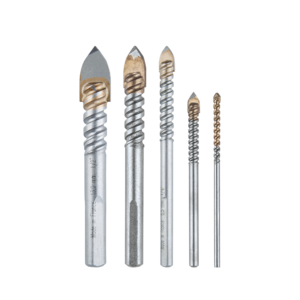 Juego de 5 brocas para vidrio de 1/8"-3/16"-1/4"-3/8"-1/2"