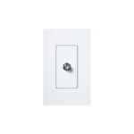 Adaptador de cable coaxial, de pared para cable de TV.