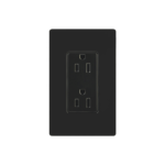 Tomacorriente, receptaculo convencional 120V, 15A, color negro.