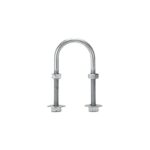 Abrazadera tipo U de 3/4", con acabado Electro Zinc, no incluye tuercas y arandelas