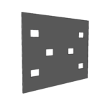 Cople para Uniones de Escalera de Aluminio / Plano / Peralte 3 1/4" / Incluye Tornilerí­a