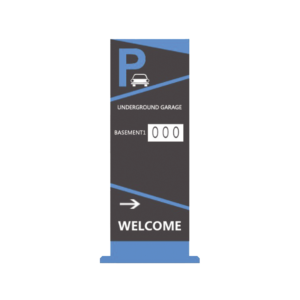 Pantalla Principal de Guía de Estacionamiento / 1 Módulo / Mensaje de Bienvenida / Uso con Aplicación de Guía de Estacionamiento