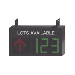 Guí­a de Estacionamiento Interior / Ideal para Pasillos y íreas de Control de Estacionamientos / RS485- RJ45 / Indicador Numérico / Flecha Dinámica