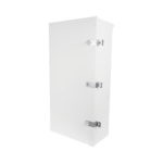 Gabinete para instalación de 3 Baterí­as PL110D12, Fabricado en Lámina Galvanizada, Accesorios para piso o poste (No incluidos)