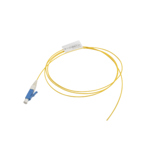 Pigtail de Fibra óptica LC/UPC Simplex, Monomodo OS1/OS2 XGLO, OFNR, Color Amarillo, 1 Metro