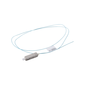 Pigtail de Fibra óptica SC Simplex, Multimodo OM3 XGLO 50/125, OFNR, Color Aqua, 1 Metro