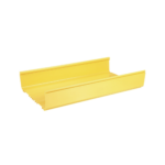 Canaleta FiberRunner™ 12X4, de PVC Rí­gido, Color Amarillo, 1.8 m de Largo