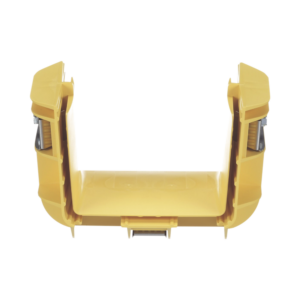 Union Recta "Cople", Para Canaleta FiberRunner™ 4X4, Color Amarillo