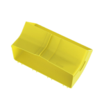 Bajada Vertical Interior de 45Âº con Tapa, Para uso con Canaletas 12X4 FiberRunner™, Color Amarillo