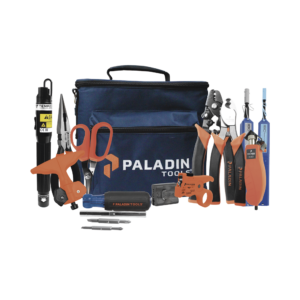 Kit de Herramientas Pro para Instalación de Fibra óptica con accesorios de limpieza de puertos/conectores y desforradoras de fibra óptica