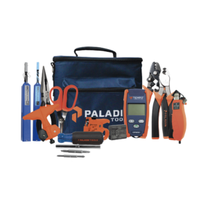 Kit de Herramientas Pro Plus para Instalación de Fibra óptica con accesorios de limpieza de puertos/conectores, desforradoras de fibra óptica  y medidor de potencia