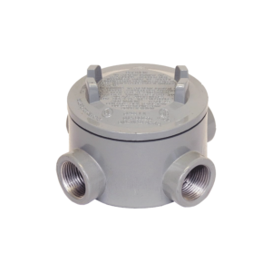 Caja  para íreas Peligrosas con Tapa  Tipo GRX de 3/4" (19 mm) / Con 4 salidas.