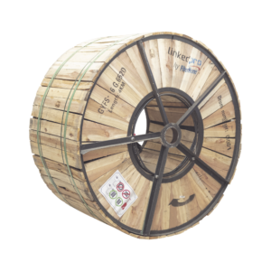 Carrete de 4 km de Fibra óptica para Exterior G.652D, Armada, Monomodo de 6 Hilos, Loose Tube, Color Negro, Para Instalación en Ducto Subterráneo o Enterrado Directo