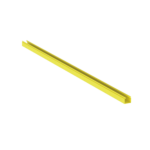 Canaleta FiberRunner™ 2X2 sin Tapa, de PVC Rí­gido, Color Amarillo, 1.8 m de Largo