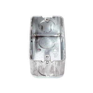 Caja (Chalupa) 4x2" / Profundidad 1-7/8" / 7 Entradas de 3/4" / Troquelada.