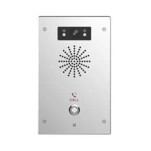Video Intercomunicador IP, 2 lí­neas SIP, 2 relevadores con botón para llamada, Onvif, anti-vandálico, PoE, IP65 e IK10, PoE