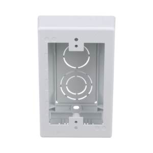 Caja de Pared Superficial, uso Universal con Placas de Pared, Con Cinta Adhesiva, Color Blanco