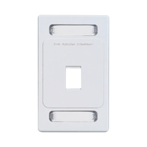 Placa de pared Keystone de 1 salida, color blanco, para jacks Keystone Z-MAX y MAX