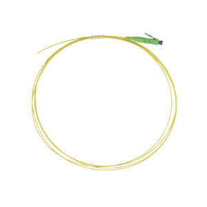 Pigtail de Fibra óptica Monomodo LC/APC, simplex de 1 metro