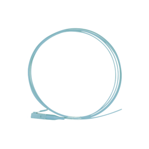 Pigtail de Fibra óptica Simplex LC, PVC, OM4 50/125, Aqua, 1 metro