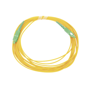 Jumper de Fibra óptica Monomodo SC/APC - SC/APC Simplex, color amarillo, 5 metros