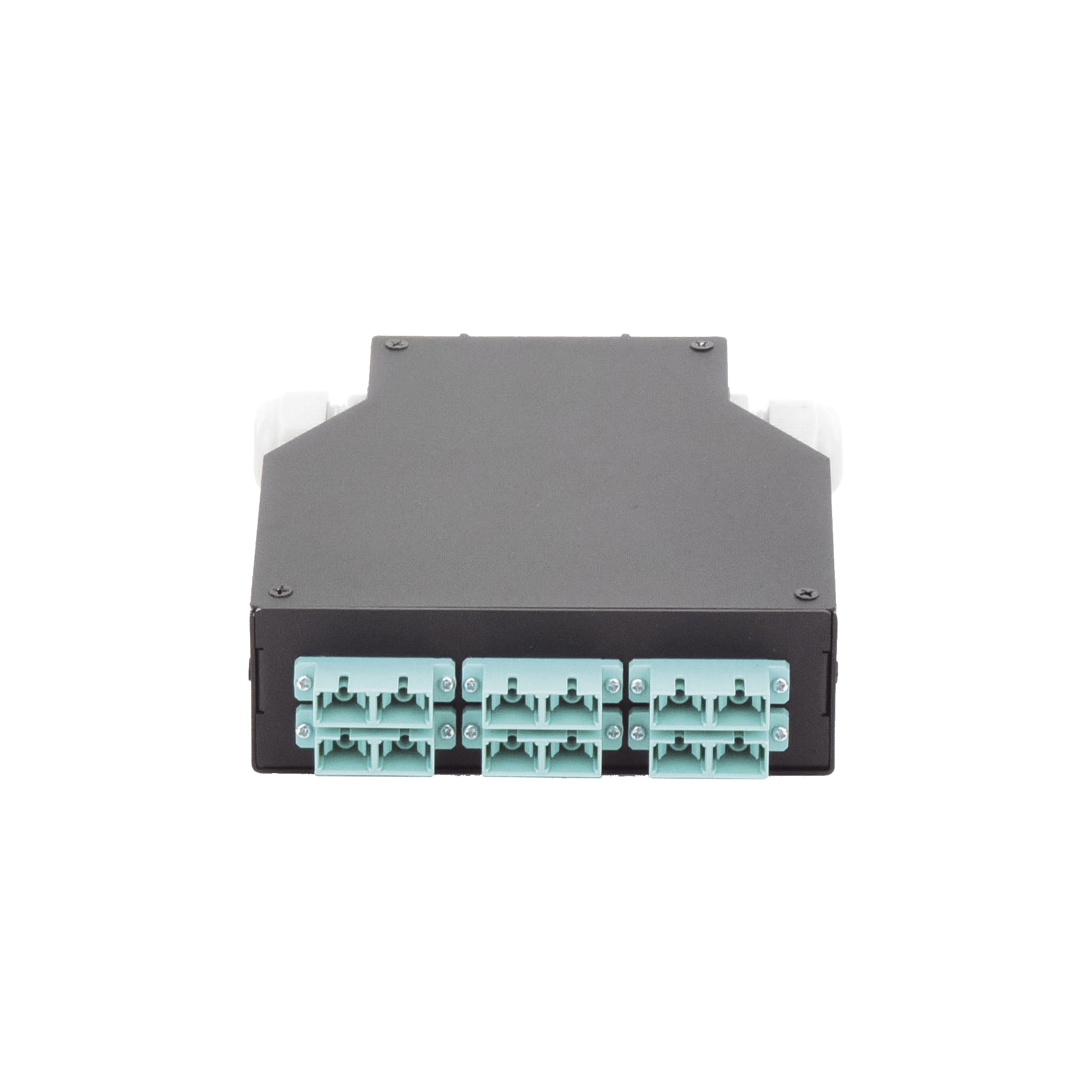 Distribuidor de Fibra óptica para Riel Din, 6 Acopladores SC/UPC Multimodo con Charola de Empalme