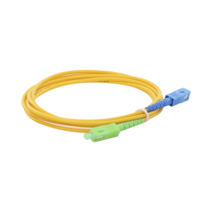 Jumper de Fibra óptica Monomodo SC/APC-SC/UPC Simplex de 2 metros, 3mm