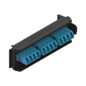 Placa Acopladora LightVerse, 6 Conectores Dúplex LC/UPC, Acepta hasta 12 fibras Monomodo  (No Shuttered)