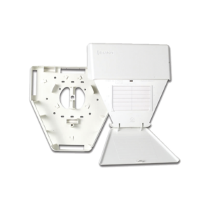 Salida Multiusuario de Telecomunicaciones (MUTOA), con tornillos de montaje y cinta adhesiva, con 18 salidas MAX, color blanco