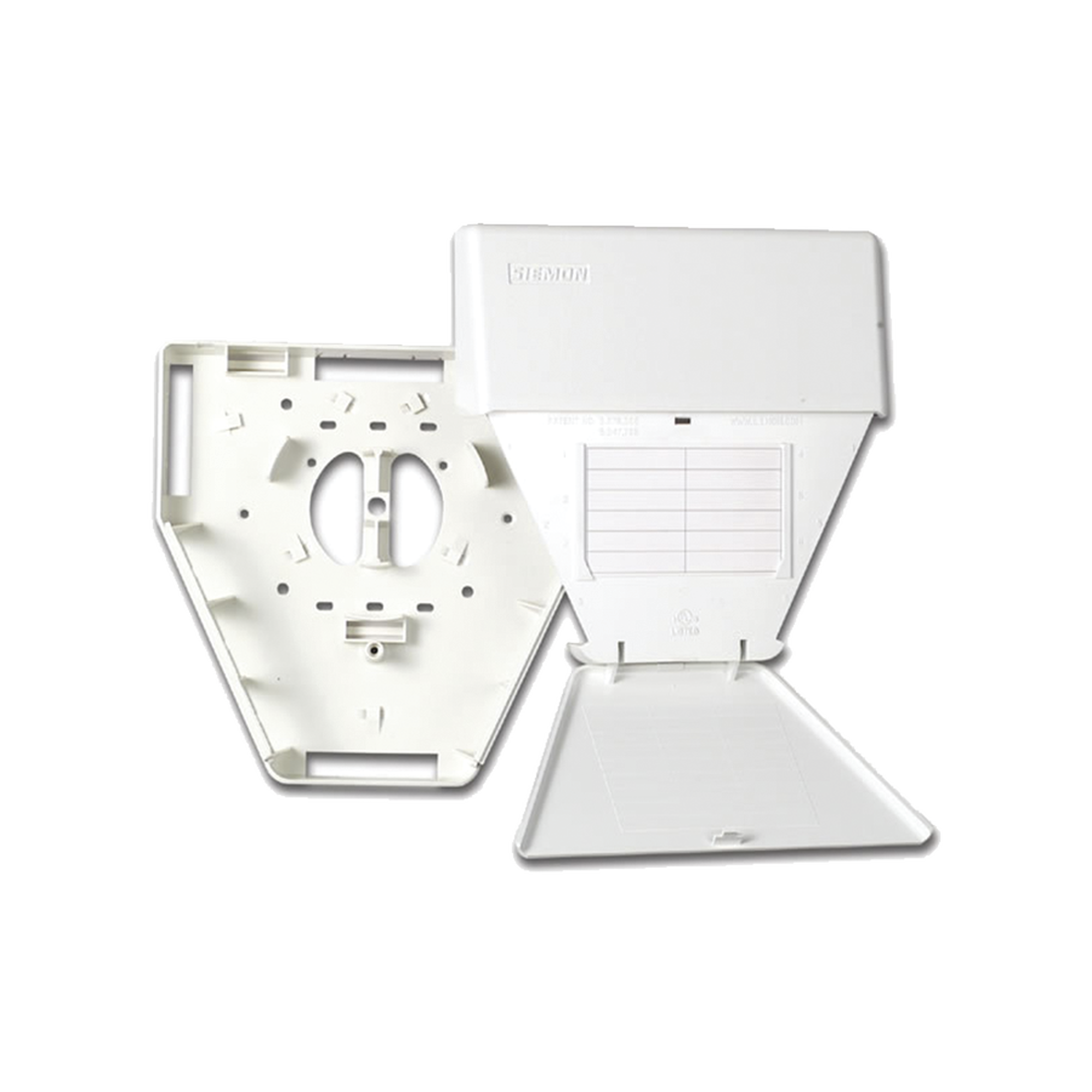 Salida Multiusuario de Telecomunicaciones (MUTOA), con tornillos de montaje y cinta adhesiva, con 18 salidas MAX, color blanco