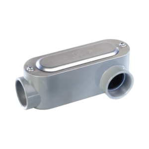 Caja Oval Roscada tipo LL de 1 1/2" (38.1 mm) / Incluye tapa y tornillos.