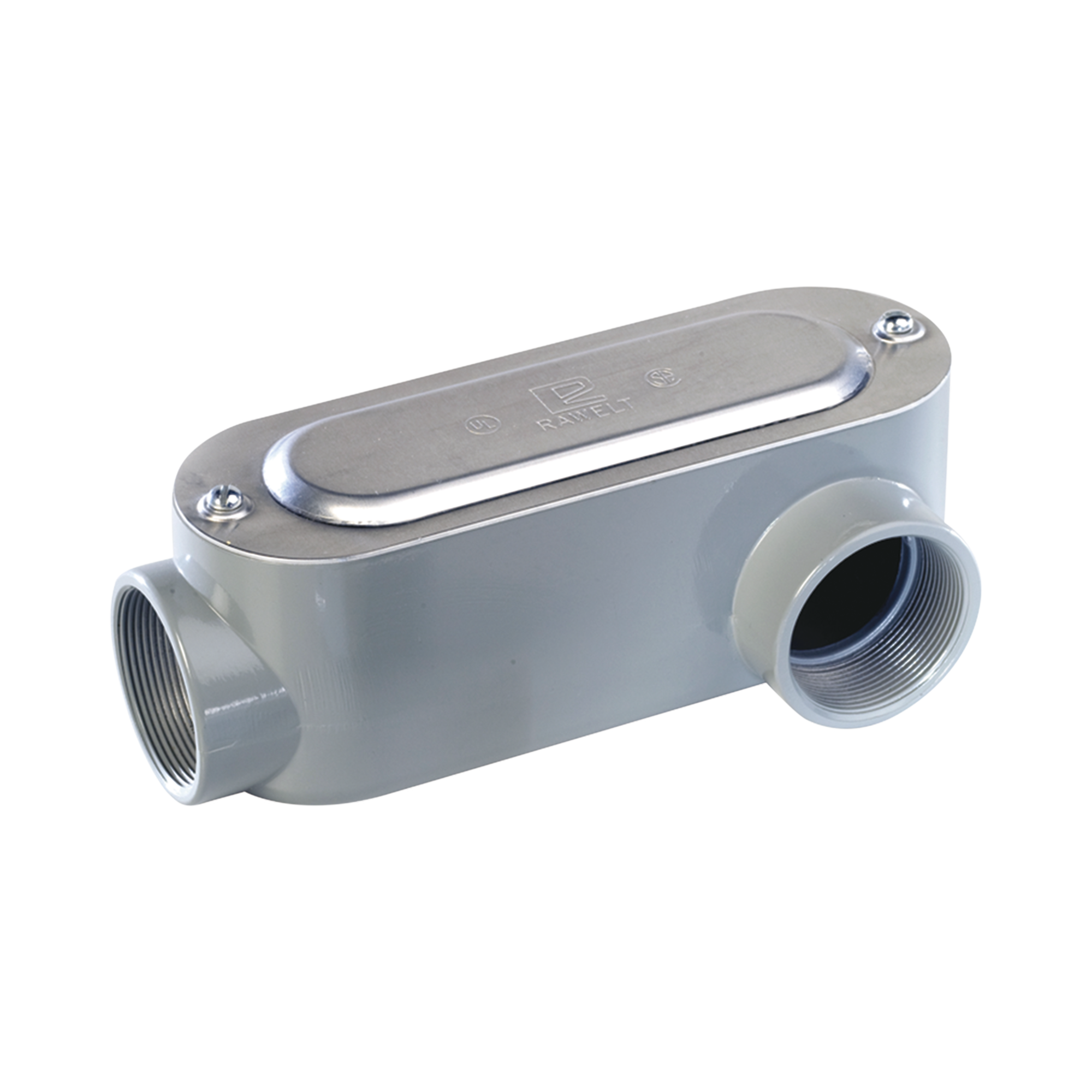 Caja Oval Roscada tipo LL de 2 1/2" chica (63.5 mm) / Incluye tapa y tornillos.