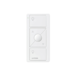 Control remoto PICO 3 botones encender/apagar, subir/bajar intensidad, color blanco, complemente con un atenuador Caseta, RA2, RadioRa2.