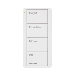 Control inalambrico PICO, 4 botones para con escenas ya predefinidas y grabado.