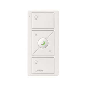 CONTROL REMOTO INALAMBRICO CON 3 BOTONES SUBIR/BAJAR, ENCENDER, APAGAR, NIGHTLIGHT color  blanco