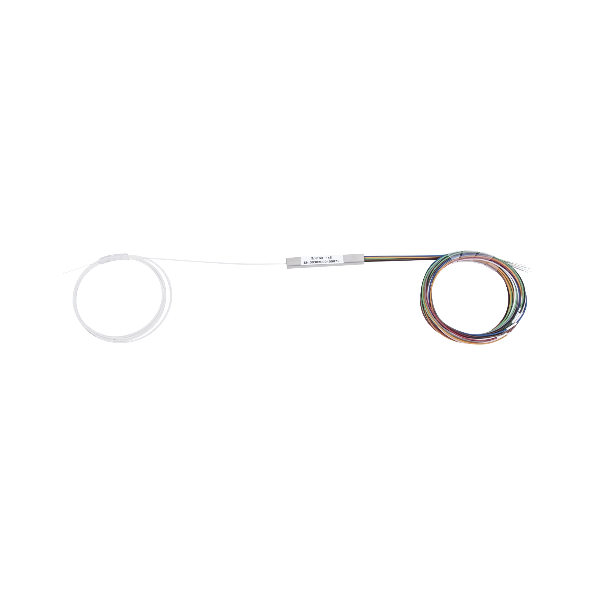 Splitter (Divisor óptico) tipo PLC, de 1x8, para fusión (sin conectores)