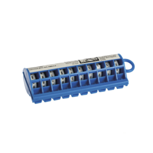 Dispensador de Etiquetas Marcadoras, Con rollos Pre-Impresos con Números 0-9, de 2.4 metros, Color Blanco