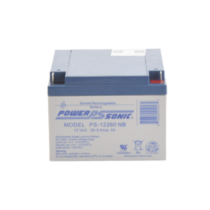 Batería 12V, 26AH, Para Respaldo, Tecnologías AGM/VRLA, 5 Años Vida íštil, Terminales NB, Reconocida UL