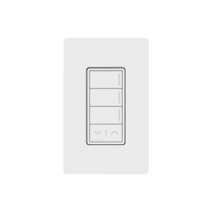 (RadioRa3) Botonera Sunnata Blanco 3 escenas y 2 botones subir/bajar para Radio RA3, programe escenas diferentes en cada botón.