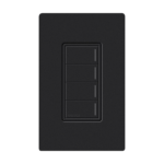 (RadioRa3) Botonera Sunnata Negro 4 escenas para Radio RA3, programe escenas diferentes en cada botón.