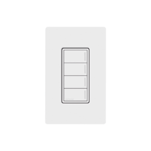 (RadioRa3) Botonera Sunnata Negro 4 escenas para Radio RA3, programe escenas diferentes en cada botón.