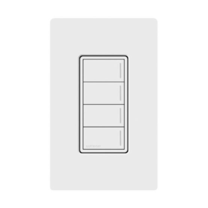 (RadioRa3) Botonera Sunnata Blanco 4 escenas para Radio RA3, programe escenas diferentes en cada botón.