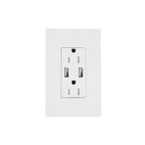 Receptáculo 15 A con puerto USB