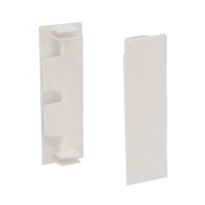 Unión recta de tapa, para uso con canaleta T70, Material PVC Rí­gido, Color Blanco Mate