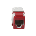 Jack UltraMAX Cat5e, UTP, Tipo Keystone, Color Rojo, Punch Down