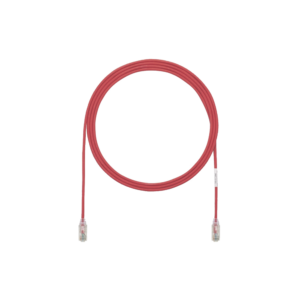 Cable de Parcheo TX6, UTP Cat6, Diámetro Reducido (28AWG), Color Rojo, 65ft