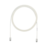 Cable de Parcheo UTP Cat6A, CM/LSZH, Diámetro Reducido (28AWG), Color Blanco Mate, 7ft