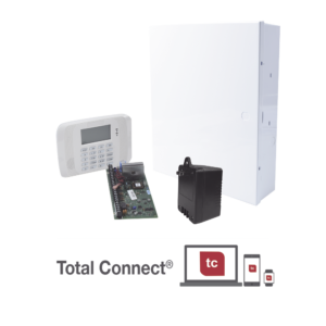 Sistema de alarma VISTA48/6162RF con Gabinete, Transformador y teclado Alfanumérico con receptor RF