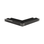 Patch Panel Z-MAX de 48 puertos, Blindado, Precargado con Jacks Categoría 6A,  Angulado, 1UR